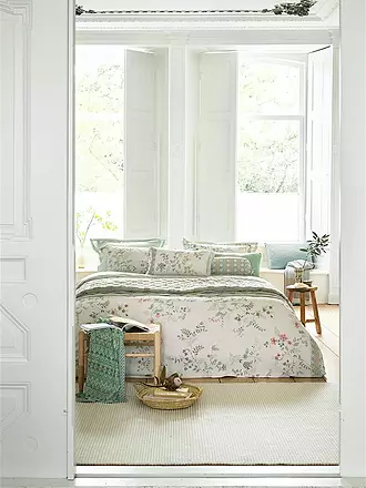 PIP STUDIO | Perkal Bettwäsche KILI FLOWER 70x90cm / 140x200cm Weiss | 